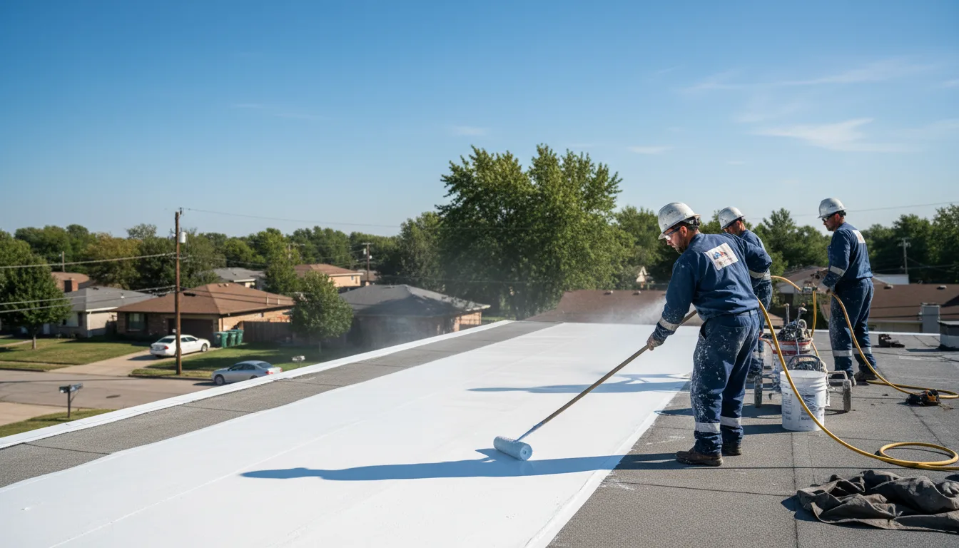Commercial roof coating in Chester Springs, PA near me